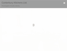 Tablet Screenshot of canterburykitchens.com